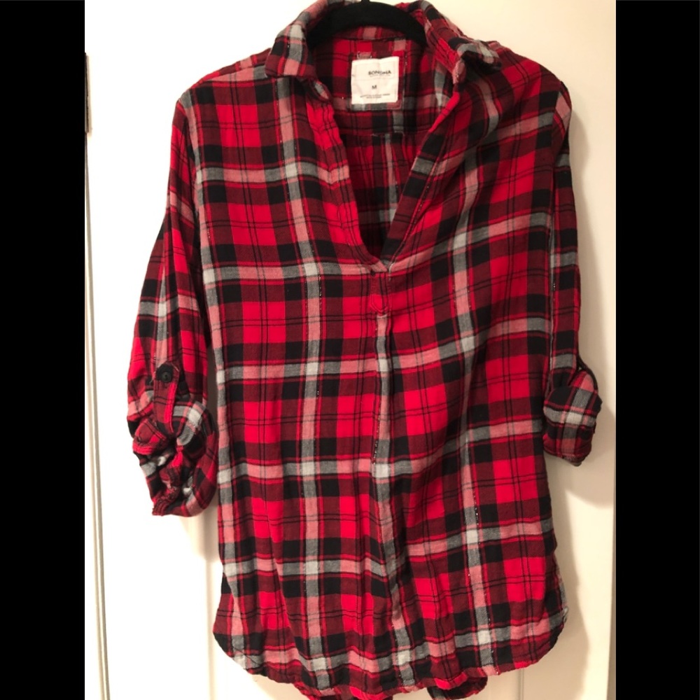Sonoma plaid top